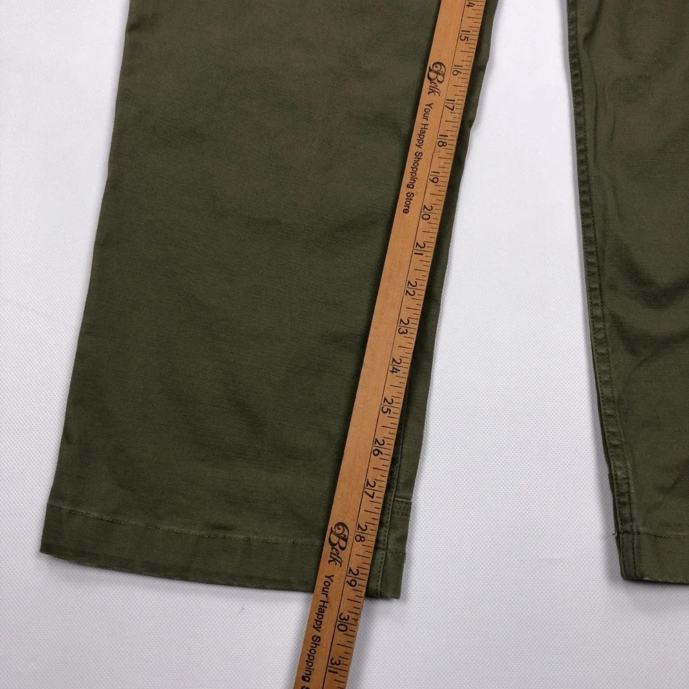 Duluth Trading Co Flex Ballroom Khakis Cargo Pants Men 34x30 Olive Green Relaxed